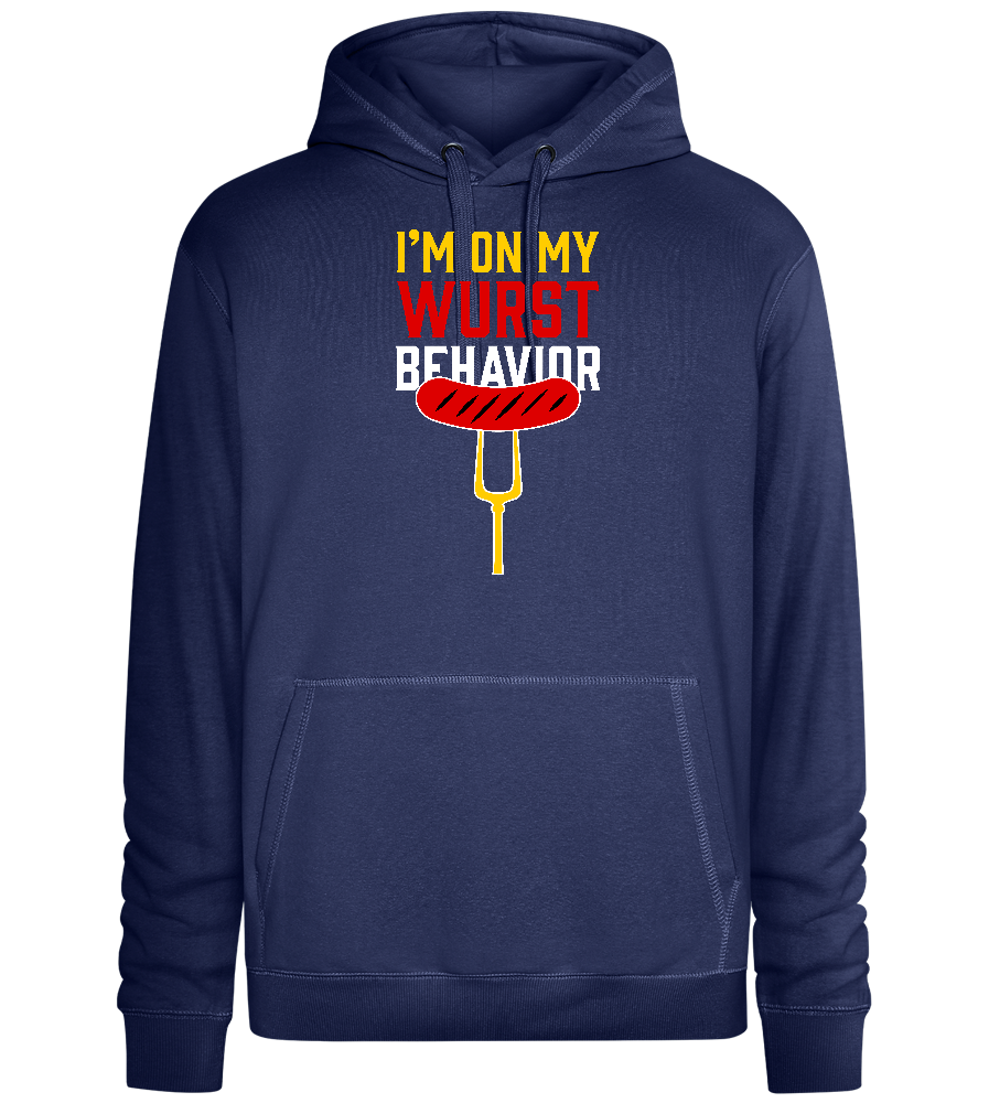 Wurst Behaviour Design - Premium unisex hoodie_DENIM CHINA_front