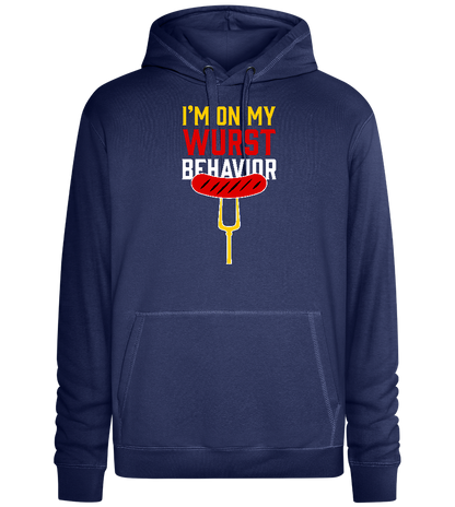 Wurst Behaviour Design - Premium unisex hoodie_DENIM CHINA_front