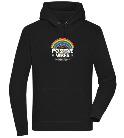 Positive Vibes Design - Premium unisex hoodie_BLACK_front