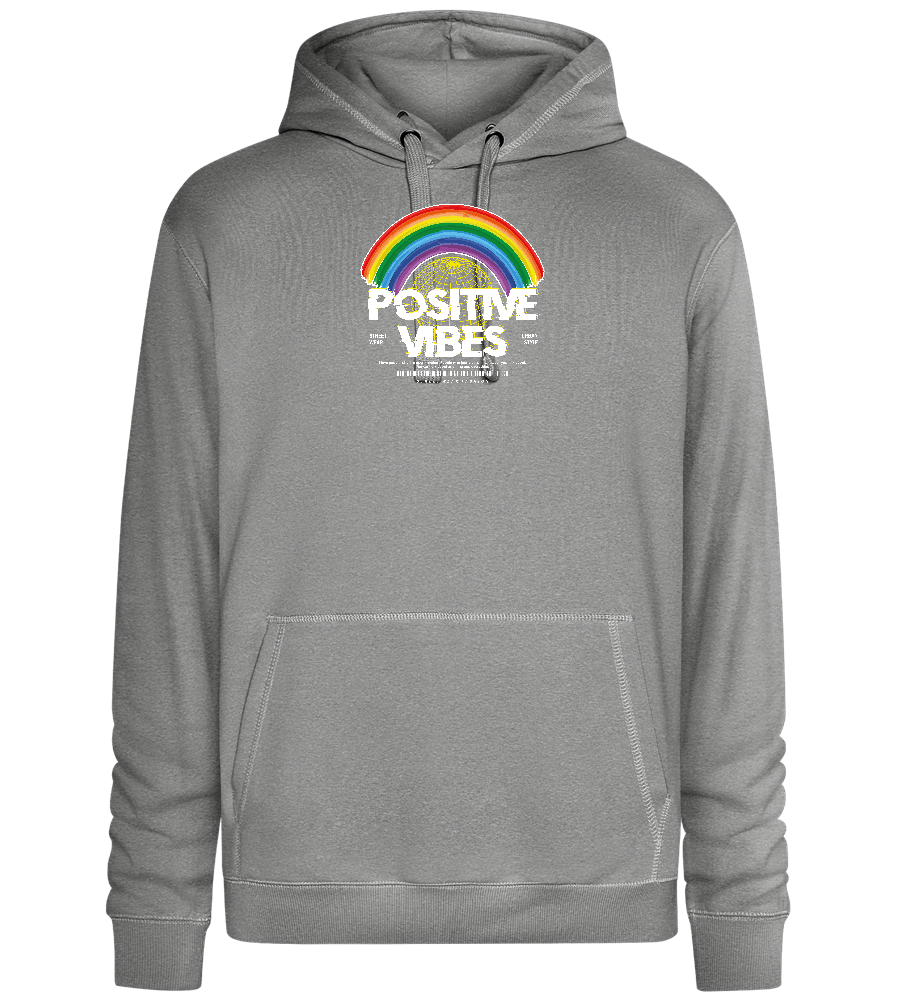 Positive Vibes Design - Premium unisex hoodie_ORION GREY II_front