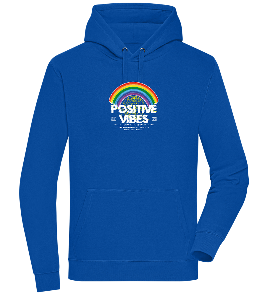 Positive Vibes Design - Premium unisex hoodie_ROYAL_front