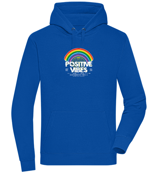 Positive Vibes Design - Premium unisex hoodie_ROYAL_front