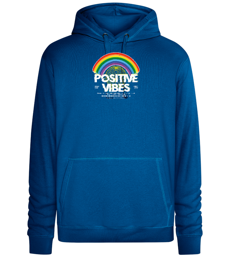 Positive Vibes Design - Premium unisex hoodie_ROYAL_front