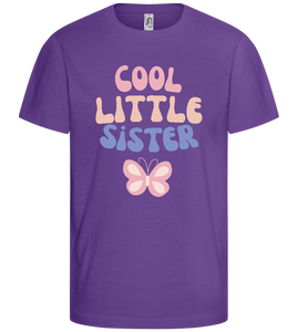 Cool Little Sister Butterfly Design - Basic kids t-shirt