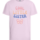 Cool Little Sister Butterfly Design - Basic kids t-shirt_LIGHT PINK_front