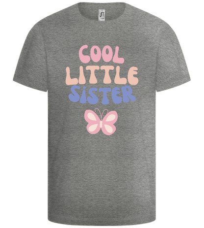 Cool Little Sister Butterfly Design - Basic kids t-shirt_ORION GREY_front