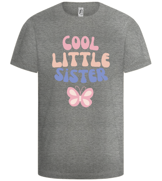 Cool Little Sister Butterfly Design - Basic kids t-shirt_ORION GREY_front