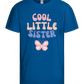 Cool Little Sister Butterfly Design - Basic kids t-shirt_ROYAL_front