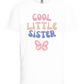 Cool Little Sister Butterfly Design - Basic kids t-shirt_WHITE_front