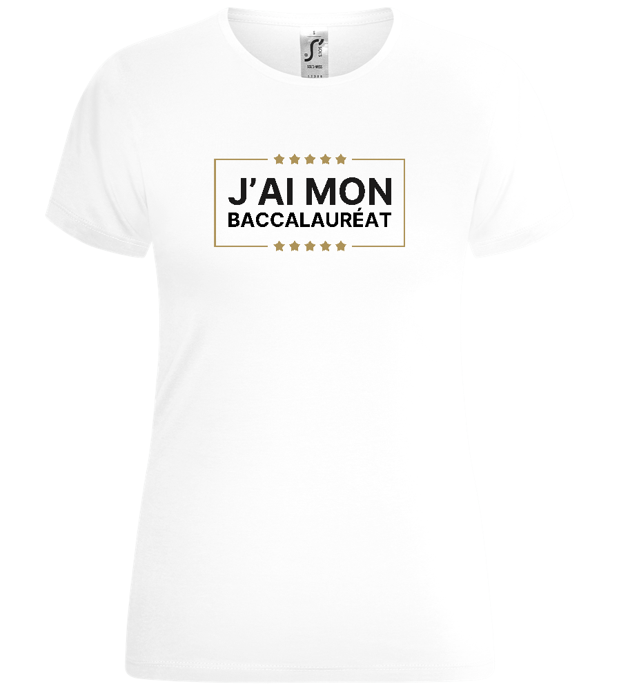 J'ai Mon Bac Design - Comfort women's t-shirt_WHITE_front