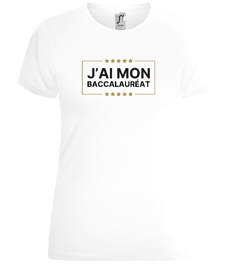 J'ai Mon Bac Design - Comfort women's t-shirt_WHITE_front