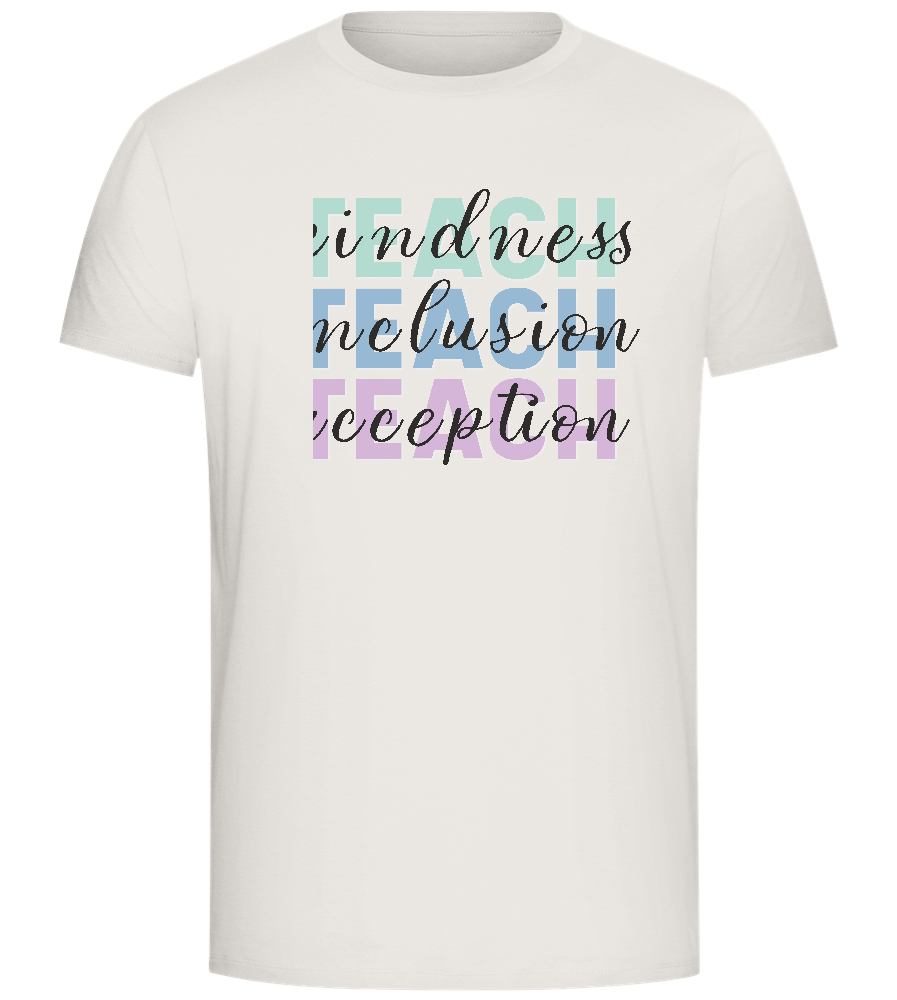 Kindness Inclusion Acception Design - Comfort Unisex T-Shirt_ECRU_front