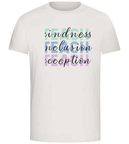 Kindness Inclusion Acception Design - Comfort Unisex T-Shirt_ECRU_front