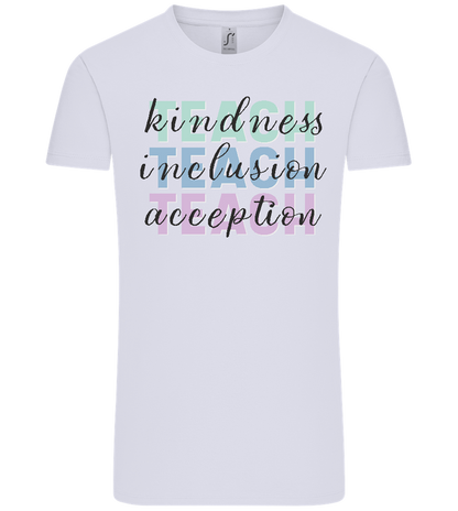 Kindness Inclusion Acception Design - Comfort Unisex T-Shirt_LILAK_front