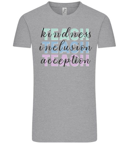 Kindness Inclusion Acception Design - Comfort Unisex T-Shirt_ORION GREY_front