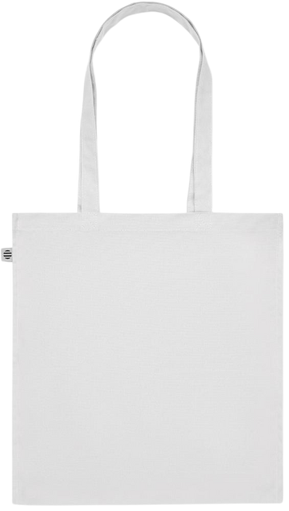 Zodiac Virgo Design - Premium colored organic cotton tote bag_WHITE_back