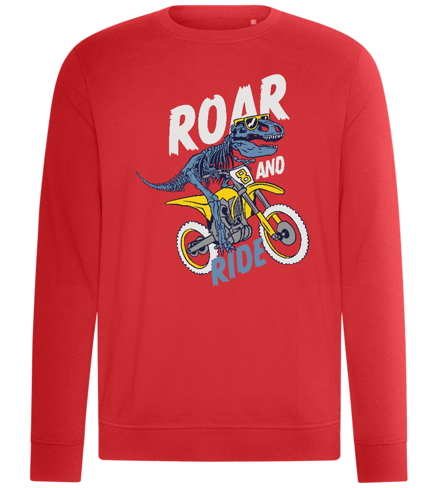 Dino Biker Design - Comfort unisex sweater_RED_front