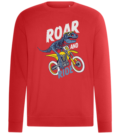 Dino Biker Design - Comfort unisex sweater_RED_front