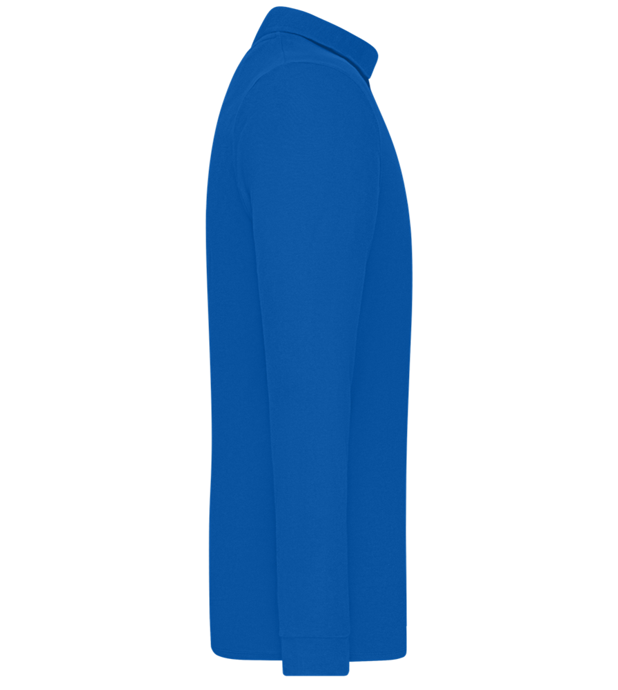 Grad Design - Premium men's long sleeve polo shirt_ROYAL_right