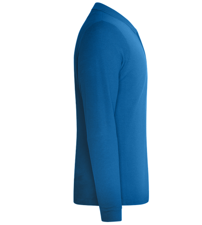 Grad Design - Premium men's long sleeve polo shirt_ROYAL_right