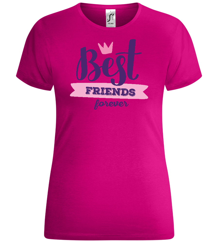 Best Friends Forever 1 Design - Comfort women's t-shirt_FUCHSIA_front