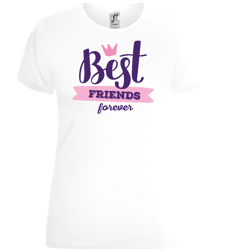 Best Friends Forever 1 Design - Comfort women's t-shirt_WHITE_front