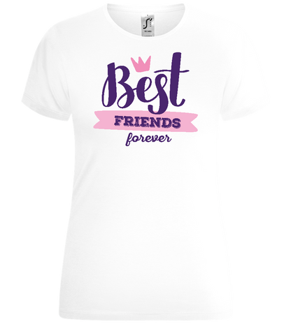 Best Friends Forever 1 Design - Comfort women's t-shirt_WHITE_front