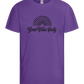 Good Vibes Only Rainbow Design - Basic kids t-shirt_DARK PURPLE_front