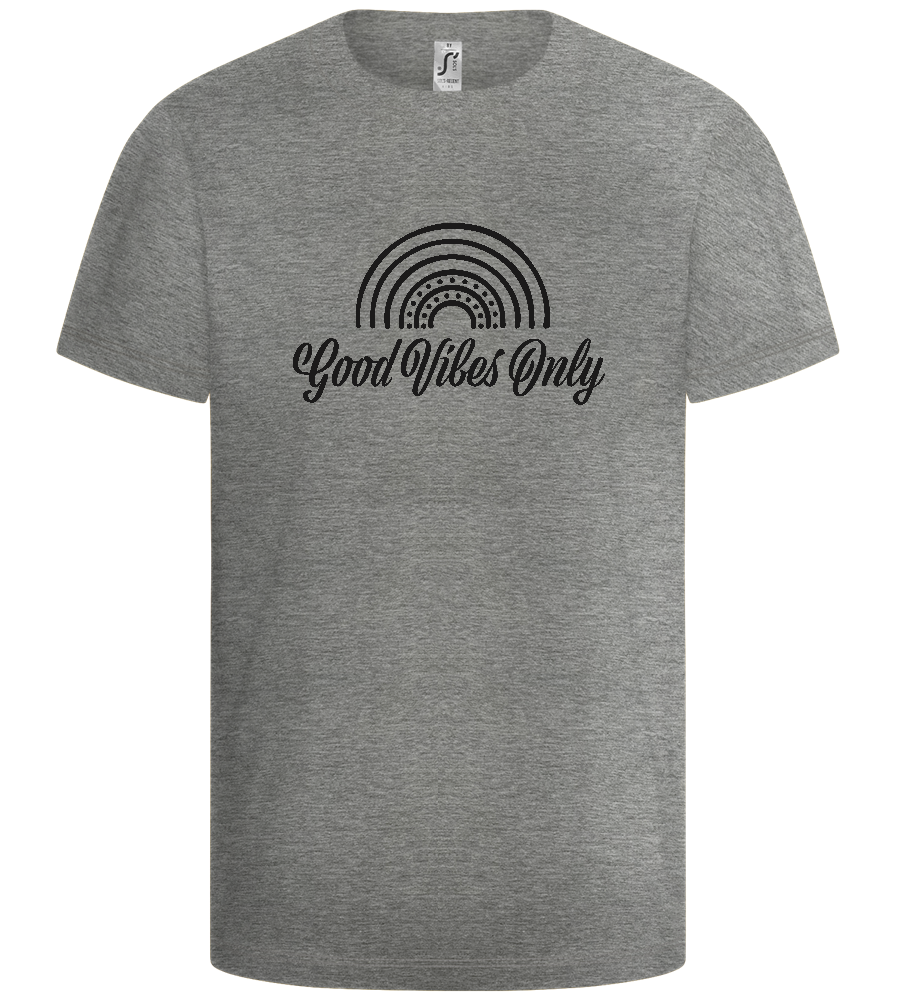 Good Vibes Only Rainbow Design - Basic kids t-shirt_ORION GREY_front