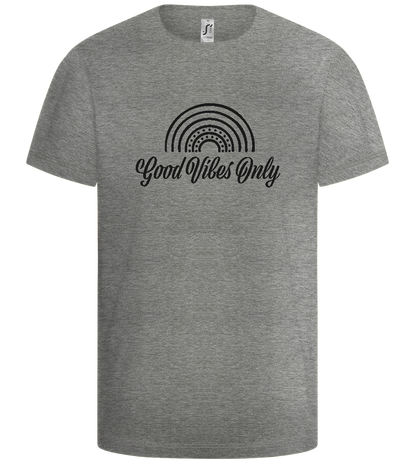 Good Vibes Only Rainbow Design - Basic kids t-shirt_ORION GREY_front