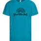 Good Vibes Only Rainbow Design - Basic kids t-shirt_TURQUOISE_front