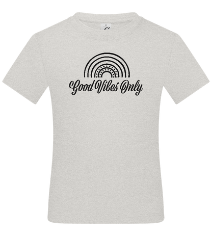 Good Vibes Only Rainbow Design - Basic kids t-shirt_VIBRANT WHITE_front