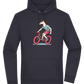 Unicorn On Bicycle Design - Premium Essential Unisex Hoodie_FRENCH NAVY_front