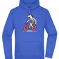 Unicorn On Bicycle Design - Premium Essential Unisex Hoodie_ROYAL_front