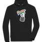 Rainbow Flag Skull Design - Comfort unisex hoodie_BLACK_front