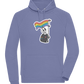 Rainbow Flag Skull Design - Comfort unisex hoodie_BLUE_front