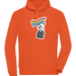 Rainbow Flag Skull Design - Comfort unisex hoodie_BURNT ORANGE_front