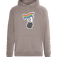 Rainbow Flag Skull Design - Comfort unisex hoodie_CHARCOAL CHIN_front