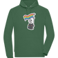 Rainbow Flag Skull Design - Comfort unisex hoodie_GREEN BOTTLE_front