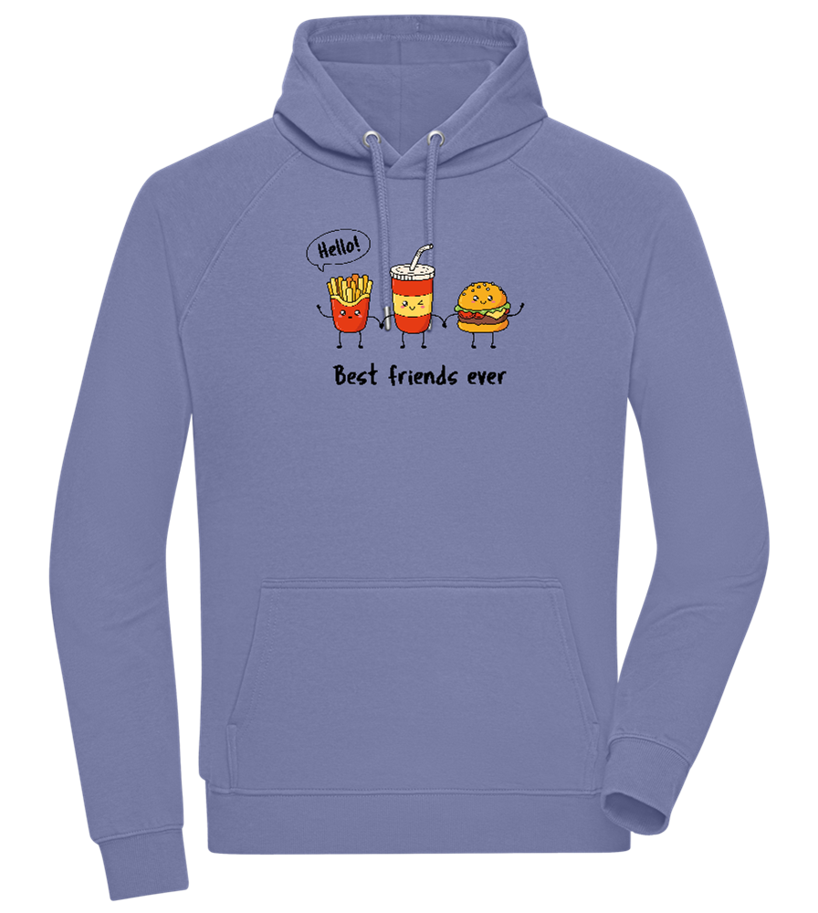 Best Friends Ever Food Design - Comfort unisex hoodie_BLUE_front