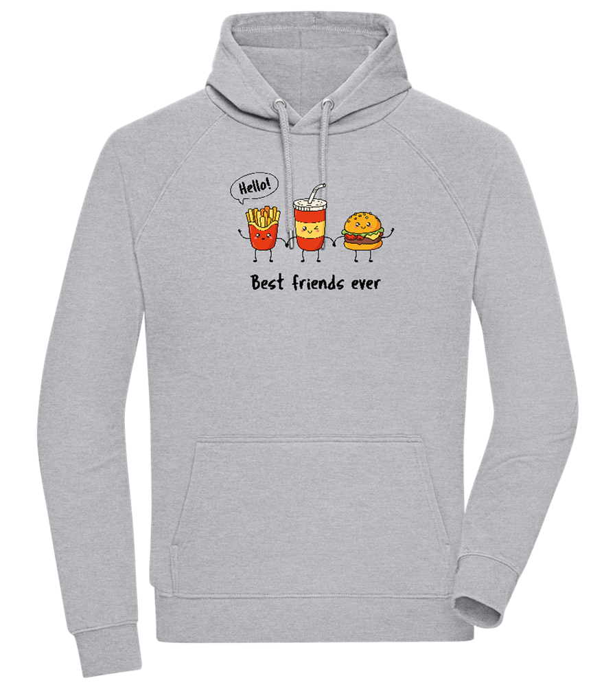 Best Friends Ever Food Design - Comfort unisex hoodie_ORION GREY II_front