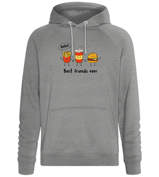 Best Friends Ever Food Design - Comfort unisex hoodie_ORION GREY II_front