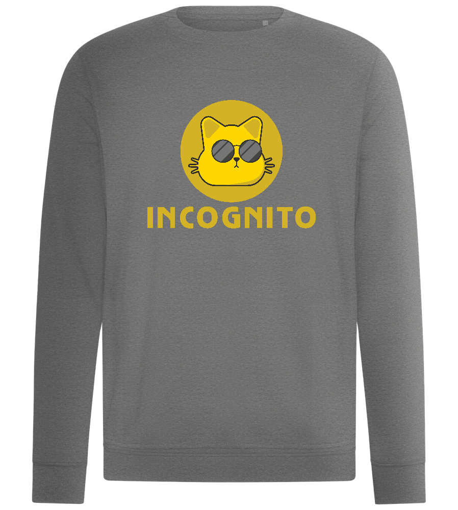 Incognito Cat Design - Comfort unisex sweater_ORION GREY II_front