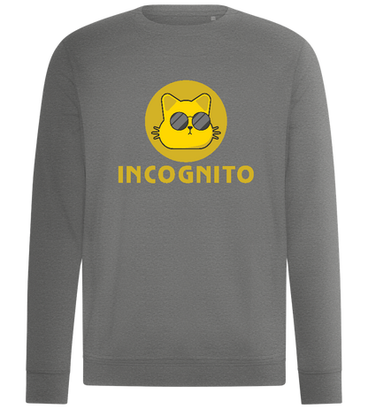 Incognito Cat Design - Comfort unisex sweater_ORION GREY II_front