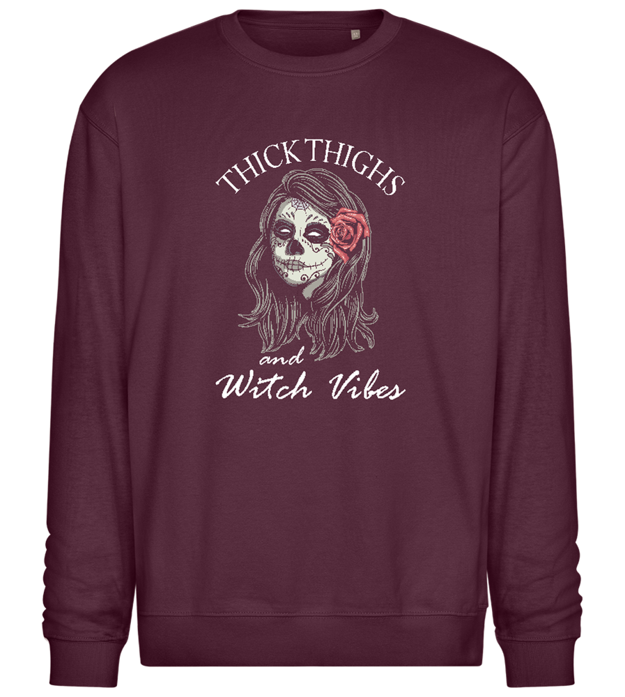 Witch Vibes Design - Comfort Essential Unisex Sweater_BORDEAUX_front