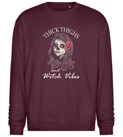 Witch Vibes Design - Comfort Essential Unisex Sweater_BORDEAUX_front