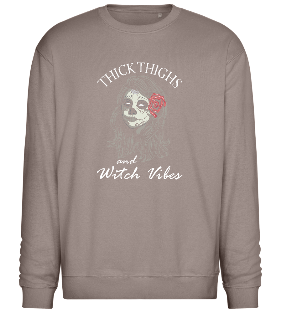 Witch Vibes Design - Comfort Essential Unisex Sweater_CHARCOAL CHIN_front