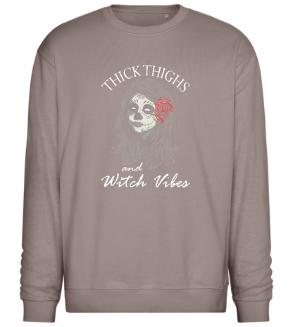 Witch Vibes Design - Comfort Essential Unisex Sweater_CHARCOAL CHIN_front