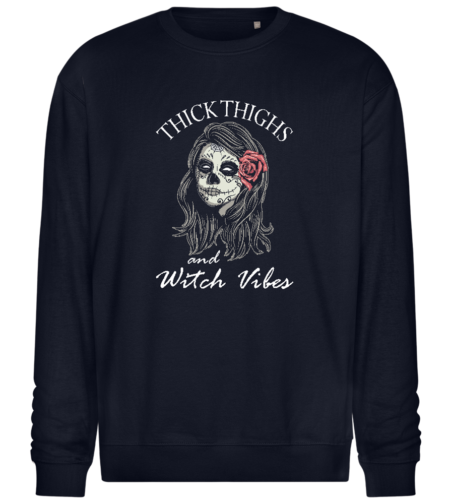 Witch Vibes Design - Comfort Essential Unisex Sweater_FRENCH NAVY_front