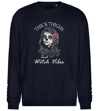 Witch Vibes Design - Comfort Essential Unisex Sweater_FRENCH NAVY_front